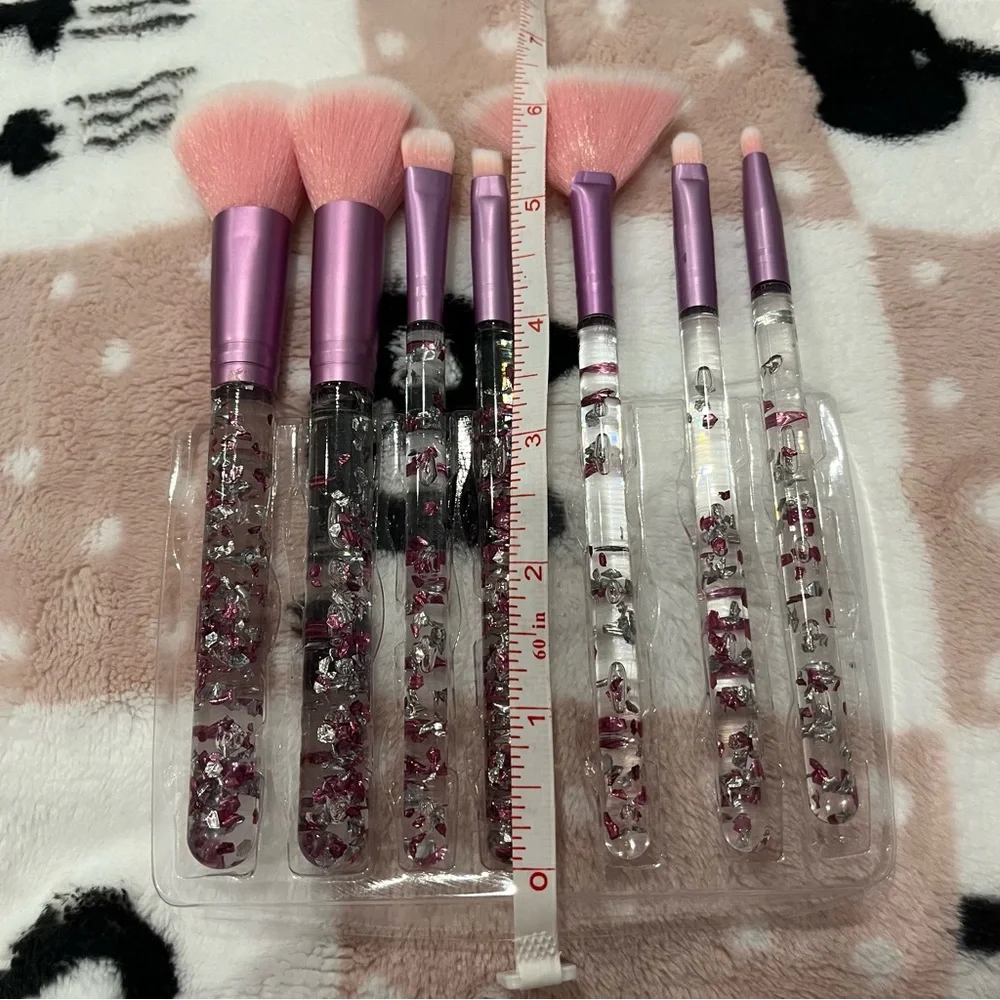 Pink Glitter Brush Set